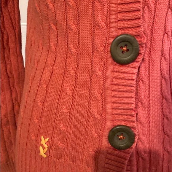 Women's Pink Cable Knit Sweater - Picture 2 of 8